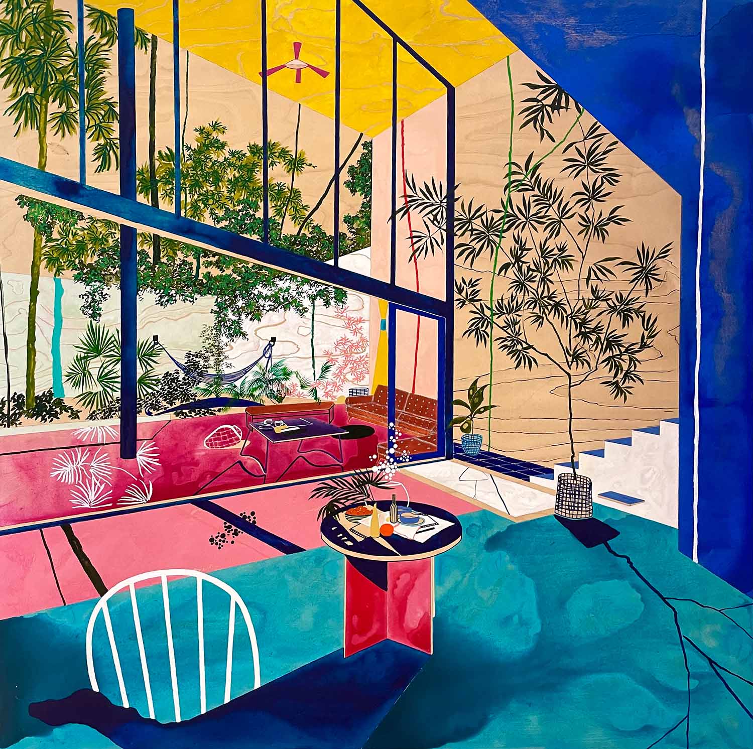 Deep Sleep Crashing Waves_160cm x 160cm