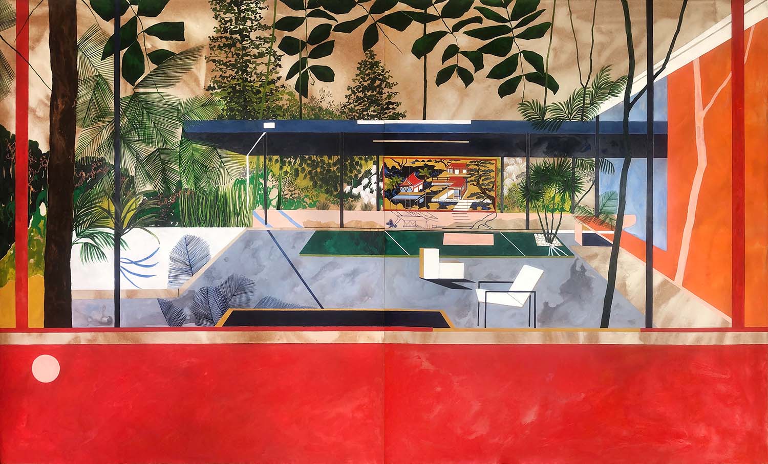 Tropical Energy 200cm x 120cm diptych